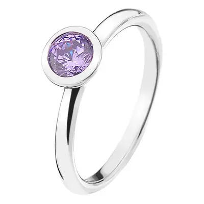 Hot Diamonds Stříbrný prsten Emozioni Scintilla Lavender Calmness ER020 mm