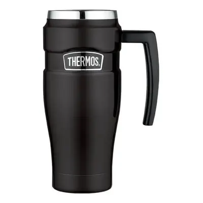 Thermos Style Vodotěsný termohrnek s madlem - matně černá 470 ml