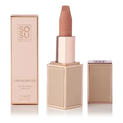 SOSU Cosmetics Saténová lesklá rtěnka (Satin Lipstick) 3,2 g Sugercane