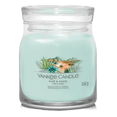 Yankee Candle Aromatická svíčka Signature sklo střední Aloe & Agave 368 g