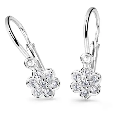 Cutie Jewellery Dětské náušnice z bílého zlata C2746-10-X-2 světle modrá