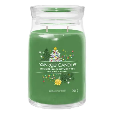 Yankee Candle Aromatická svíčka Signature sklo velké Shimmering Christmas Tree 567 g