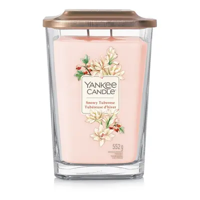 Yankee Candle Aromatická svíčka velká hranatá Snowy Tuberose 552 g