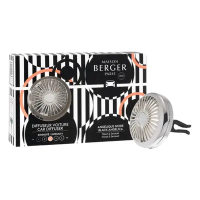 Maison Berger Paris Difuzér do auta Černá Angelika stříbrný (Car Diffuser)