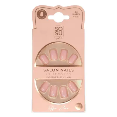 SOSU Cosmetics Umělé nehty Toffee Bliss (Salon Nails) 24 ks