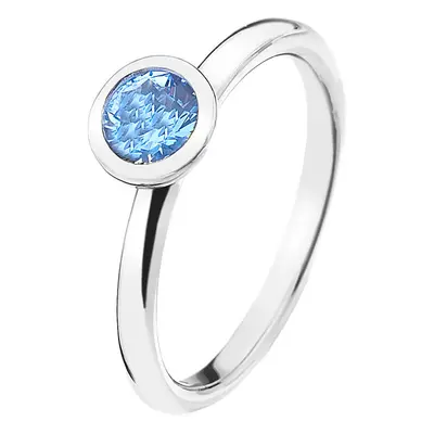 Hot Diamonds Stříbrný prsten Emozioni Scintilla Blue Peace ER022 mm