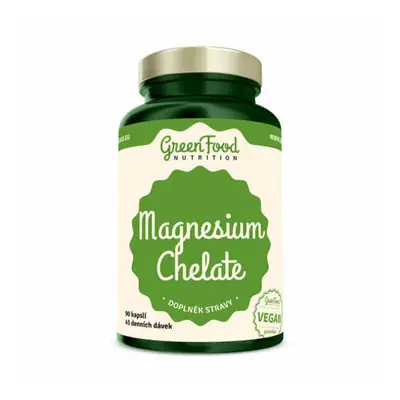 GreenFood Nutrition Magnesium Chelát + Vitamin B6 90 kapslí