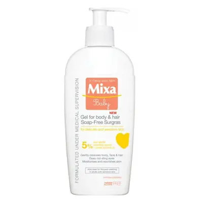 Mixa Extra vyživující mycí Baby gel na tělo a vlásky 5% 400 ml