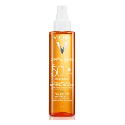 Vichy Neviditelný olejový sprej na opalování SPF 50+ Capital Soleil (Cell Protect Invisible Oil)