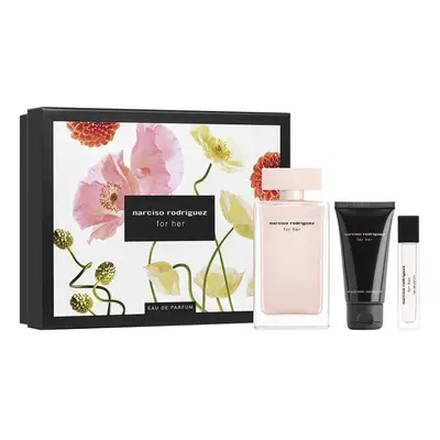 Narciso Rodriguez For Her - EDP 100 ml + tělové mléko 50 ml + EDP 10 ml