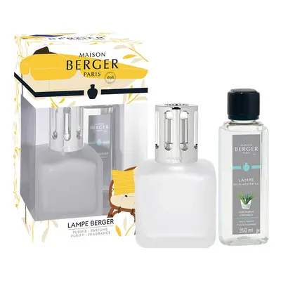 Maison Berger Paris Dárková sada katalytická lampa Glacon bílá + náplň Citronella 250 ml