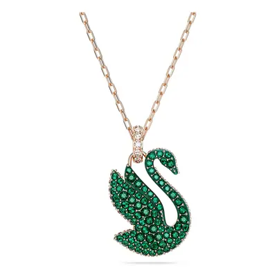 Swarovski Něžný bronzový náhrdelník s Labutí Iconic Swan 5650067