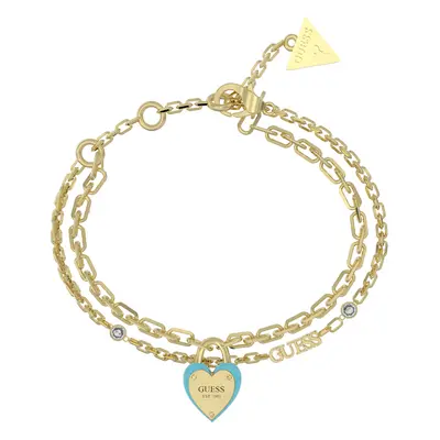 Guess Stylový dvojitý náramek All You Need is Love JUBB04206JWYGTQ 18,5 cm