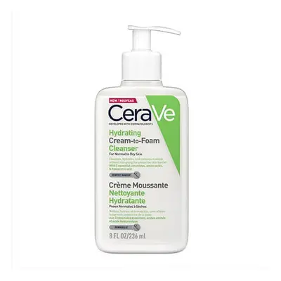 CeraVe Čisticí pěnicí krém (Hydrating Cream-to-Foam Cleanser) 236 ml