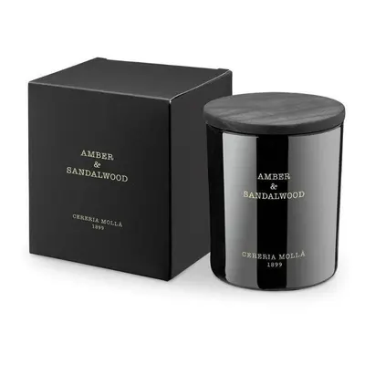 Cereria Mollá Vonná svíčka černá Amber & Sandalwood (Candle) 230 g