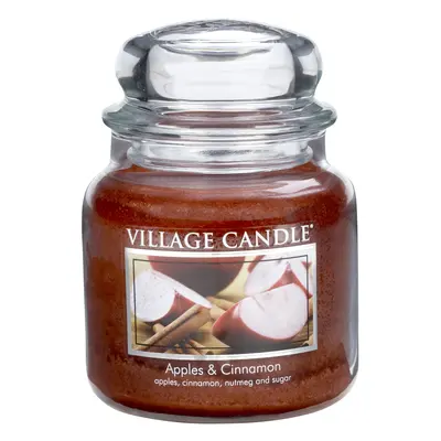 Village Candle Vonná svíčka ve skle Apples & Cinnamon 397 g