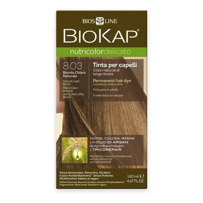 Biokap Nutricolor Delicato - Barva na vlasy 8.03 Blond přírodní světlá 140 ml