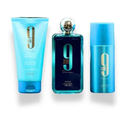 Afnan 9AM Dive - EDP 100 ml + deodorant ve spreji 150 ml + sprchový gel 150 ml