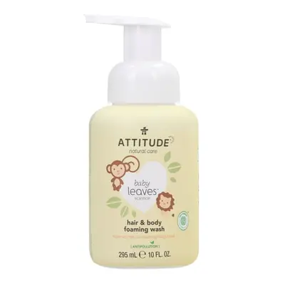 Attitude Dětská mycí pěna na tělo a vlasy s vůní hruškové šťávy Baby Leaves (Hair & Body Foaming