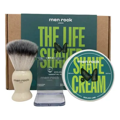 Men Rock London Dárková sada holicí péče Sicilian Lime (Shaving Gift Set)