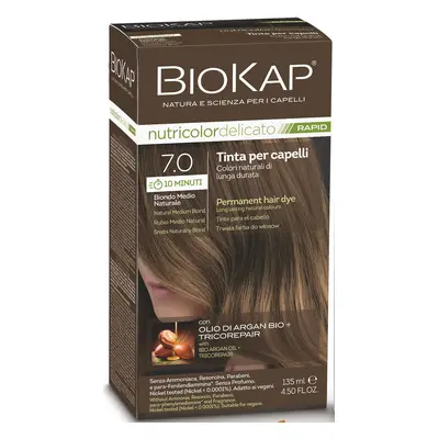 Biokap BIOKAP DELICATO RAPID barva na vlasy - 7.0 Střední blond přírodní 135 ml