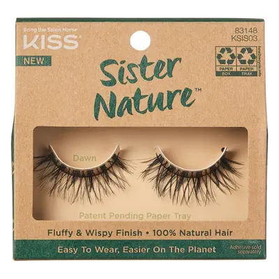 KISS Nalepovací řasy ECO přírodní Sister Nature Lash 1 pár Dawn