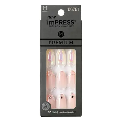 KISS Samolepící nehty imPRESS Premium - All My Love 30 ks