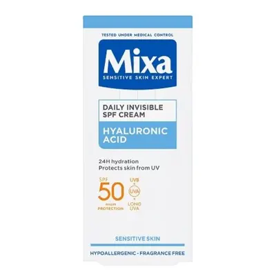 Mixa Denní hydratační pleťový krém SPF 50 (Daily Invisible SPF Cream) 50 ml