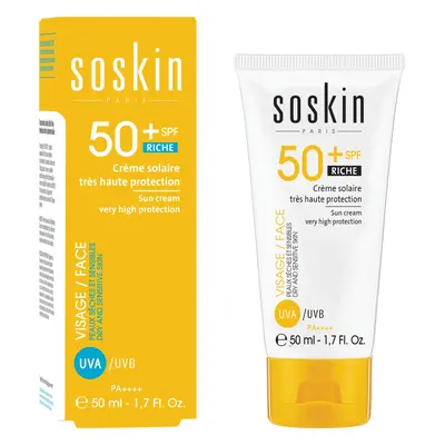 Soskin Paris Ochranný krém pro suchou a citlivou pleť SPF 50+ (Sun Care) 50 ml