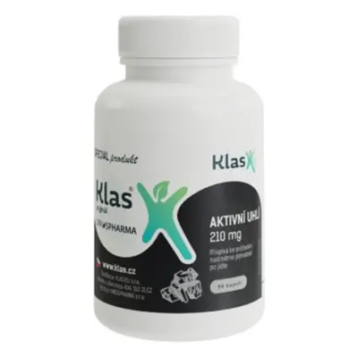 Klas AKTIVNÍ UHLÍ 210 mg / 90 kapslí