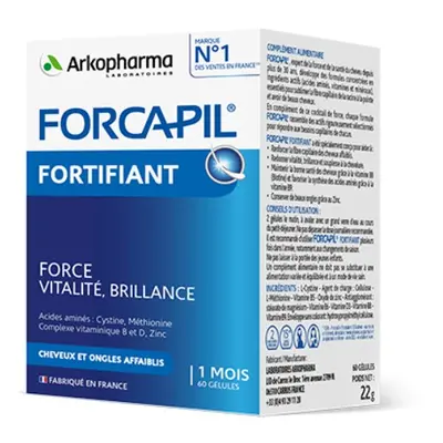 Forcapil FORCAPIL FORTIFIANT - síla, vitalita, lesk pro vlasy a nehty 60 kapslí