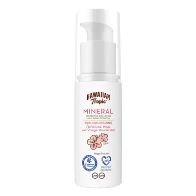 Hawaiian Tropic Pleťové mléko na opalování Mineral Skin Nourishing SPF 30 (Face Milk) 50 ml