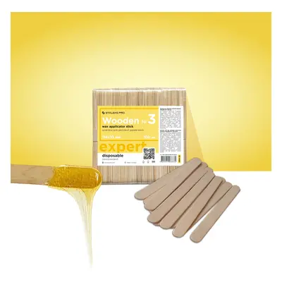 STALEKS Dřevěná špachtle k aplikaci vosku (Wooden Wax Applicator Stick) 114 x 10 mm