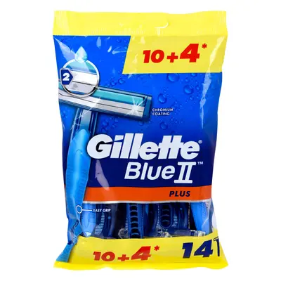 Gillette Pánská jednorázová holítka Gillette Blue2 Plus 10+4 ks