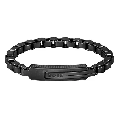 Hugo Boss Slušivý černý náramek Orlado 1580358 19,5 cm