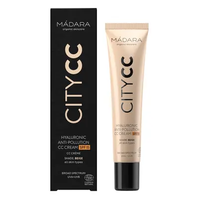 MÁDARA CC krém SPF 15 Beige Citycc (Hyaluronic Anti-Pollution Cc Cream) 40 ml