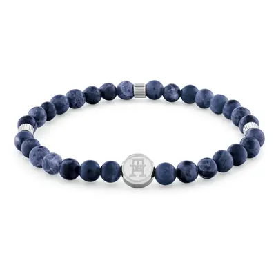 Tommy Hilfiger Modrý korálkový náramek ze sodalitu Beads 2790608