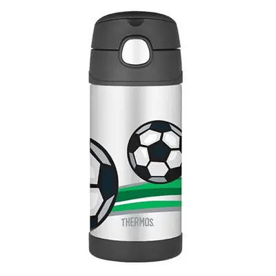 Thermos FUNtainer Dětská termoska s brčkem - fotbal 355 ml