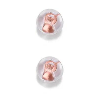 Troli Uzávěr na náušnice - 2 páry Silicone Rose Gold