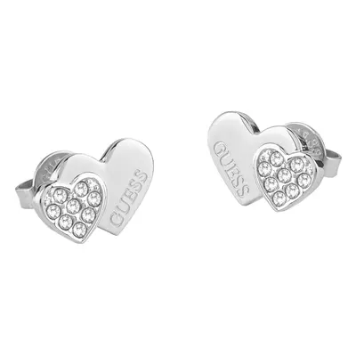 Guess Půvabné ocelové náušnice s krystaly Studs Party JUBE02174JWRHT/U