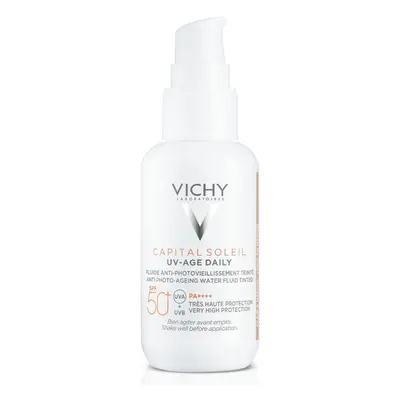 Vichy Tónovaný fluid bránící fotostárnutí SPF50+ Capital Soleil UV-Age Daily (Fluid) 40 ml