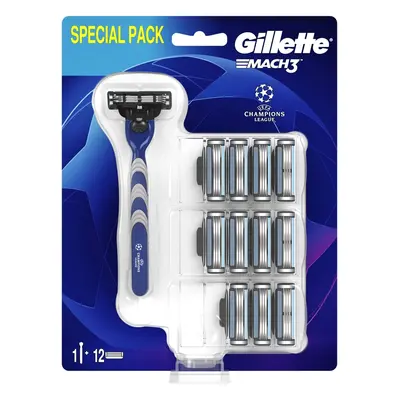 Gillette Holicí strojek Mach3 Reg + 12 hlavic