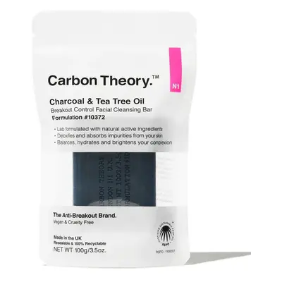 Carbon Theory Čisticí pleťové mýdlo Charcoal & Tea Tree Oil Breakout Control (Facial Cleansing B