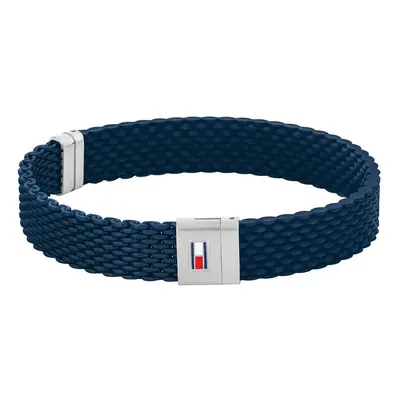 Tommy Hilfiger Modrý silikonový náramek pro muže 2790239 19,5 cm