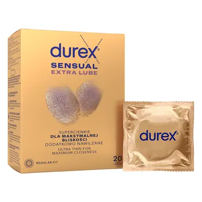 Durex Kondomy Sensual Extra Lube 20 ks