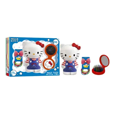 EP Line Hello Kitty - sprchový gel a šampon 2v1 400 ml + vlasové doplňky