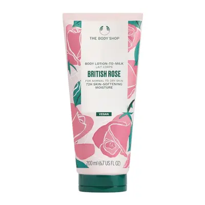 The Body Shop Tělové mléko pro normální až suchou pokožku British Rose (Body Lotion) 200 ml