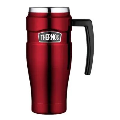 Thermos Style Vodotěsný termohrnek s madlem - červená 470 ml