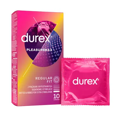 Durex Kondomy Pleasuremax Regular Fit 10 ks