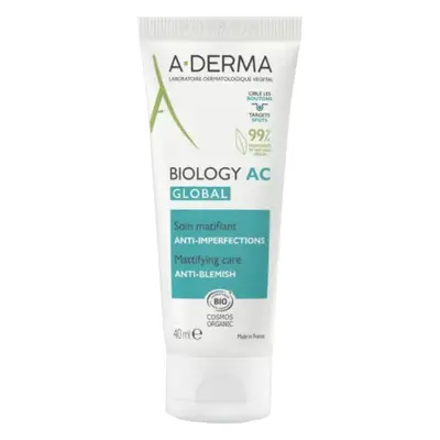 A-DERMA Zmatňující péče proti nedokonalostem pleti Biology AC Global (Anti-Blemish Mattifying Ca